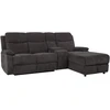 Home4You Kampinė sofa „PROVENCE RC“, su elektrine arba rankine atlošimo funkcija, tamsiai pilka