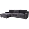 Home4You Kampinė sofa „HERDIS LC“, tamsiai pilka