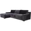Home4You Kampinė sofa „HERDIS LC“, tamsiai pilka