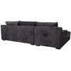 Home4You Kampinė sofa „HERDIS LC“, tamsiai pilka