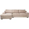 Home4You Kampinė sofa „HERDIS LC“, smėlio spalvos