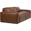 Home4You 3-vietė sofa „BURTON“, ruda oda