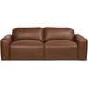 Home4You 3-vietė sofa „BURTON“, ruda oda