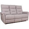 Home4You 3-vietė atlošiamoji sofa „BOWERS“ su rankiniu mechanizmu, smėlio spalvos