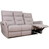 Home4You 3-vietė atlošiamoji sofa „BOWERS“ su rankiniu mechanizmu, smėlio spalvos