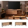 TV staliukas Homestyle4U TV spintelė, 160x40x55 cm, pilka