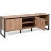 TV staliukas Homestyle4U TV spintelė, 160x40x55 cm, pilka