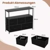 TV staliukas Promotions Komoda, 100x30x80 cm, ruda, metalinis rėmas
