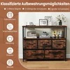 TV staliukas Promotions Komoda, 100x30x80 cm, ruda, metalinis rėmas