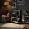 TV staliukas Relaxdays Hi-fi stovas, 78x61x52 cm, pilkas, metalas ir MDF