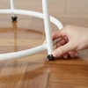 TV staliukas Relaxdays Šoninis staliukas su 2 lentynomis, apvalus, plieno rėmas, Ø 55 cm, aukštis 55 cm