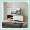 TV staliukas Relaxdays TV spintelė, 6 skyreliai, balta