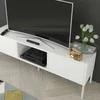 TV staliukas Skandica Komoda, MIRKA, 130x35 cm, Balta