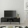 TV staliukas Skandica Komoda, MIRKA, 130x35 cm, Juoda