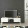 TV staliukas Skandica Komoda, MIRKA, 130x35 cm, Balta