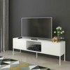 TV staliukas Skandica Komoda, MIRKA, 130x35 cm, Balta