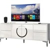 TV staliukas Skandica TV spintelė, EVA, 150x59 cm, Balta