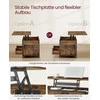 TV staliukas Songmics Kavos staliukas 100x50x48 cm Rudas Juodas su daiktadėže