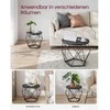 TV staliukas Songmics Kavos staliukų rinkinys 50x50x40,6 cm Juodas plienas