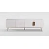 TV staliukas, Stilig, baltas, 200 x 60 x 40 cm, auksinis