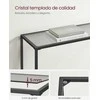 TV staliukas Songmics Konsolinis staliukas, 100.5x20x80 cm, juodas, pilkas