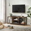 TV staliukas Vasagle TV spintelė su atvirais skyriais 40 x 120 x 50 cm vintažinė ruda-juoda