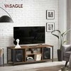 TV staliukas Vasagle TV spintelė su atvirais skyriais 40 x 120 x 50 cm vintažinė ruda-juoda