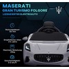 AIYAPLAY vaikiškas elektrinis automobilis 12V vaikiškas automobilis su 2,4 GHz nuotolinio valdymo pulteliu, 2 varikliai, vaikiška transporto priemonė su garsiniu signalu, LED, muzika, švelnus užvedimas, elektrinė transporto priemonė su papildomu ratu, skirta 3-5 metų vaikams, pilka spalva