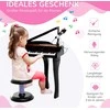 Homcom Kėdutė, muzikos instrumentas vaikams, juoda
