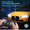 AIYAPLAY vaikiškas elektrinis automobilis, vaikiškas automobilis su 2.4G nuotolinio valdymo pulteliu, pakaba, elektrinis automobilis su MP3, USB, LED šviesa, skirtas 3-6 metų vaikams, geltonas