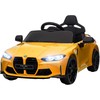 AIYAPLAY vaikiškas elektrinis automobilis, vaikiškas automobilis su 2.4G nuotolinio valdymo pulteliu, pakaba, elektrinis automobilis su MP3, USB, LED šviesa, skirtas 3-6 metų vaikams, geltonas