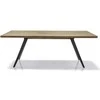 Valgomojo stalas, 200 x 75 x 100 cm, Massa, rudas