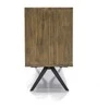 Valgomojo stalas, 200 x 75 x 100 cm, Massa, rudas