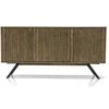 Valgomojo stalas, 200 x 75 x 100 cm, Massa, rudas