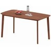 Valgomojo stalas, 150x80x76 cm, Rudas
