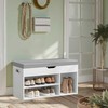 Songmics Vasagle , Suolas su saugykla, 30 x 80 x 44 cm, baltos spalvos