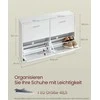 Songmics Batų spintelė, 24x105,5x82,7 cm, balta
