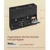 Songmics Batų spintelė, 24x105,5x82,7 cm, juoda