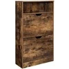 Songmics Batų spintelė, 60x24x102 cm, ruda