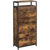 Songmics Batų spintelė, 60x30x130 cm, ruda ir juoda