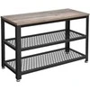 Songmics Batų suoliukas, 73x30x45.5 cm, juoda