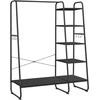 Songmics Drabužių kabykla, 120x45x160 cm, juoda
