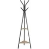 Songmics Drabužių kabykla, 50x43.5x181.6 cm, juoda, dramblio kaulo