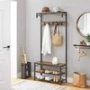 Songmics Drabužių kabykla, 80x32x178.5 cm, juoda