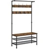 Songmics Drabužių kabykla, 97x41.5x182 cm, juoda