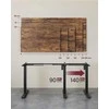 Songmics Elektrinis stalo rėmas, reguliuojamo aukščio, 80x150x72 cm, juodas
