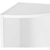 Songmics Kampinė lentyna, 129,5x30x30 cm, balta