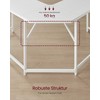 Songmics Vasagle "L" formos stalas 149 x 149 x 76 cm, taupantis vietą