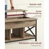 TV staliukas Songmics Kavos staliukas, 100x60x48-62 cm, rudas