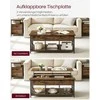 TV staliukas Songmics Kavos staliukas, 120x59,9x49,4 cm, rudas/juodas